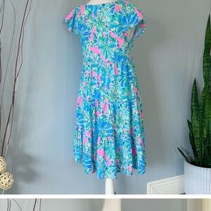 Floral Blue and Pink Women’s Dress